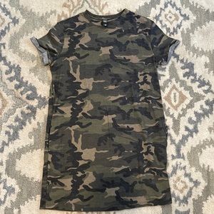 Camo T-shirt dress